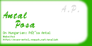 antal posa business card